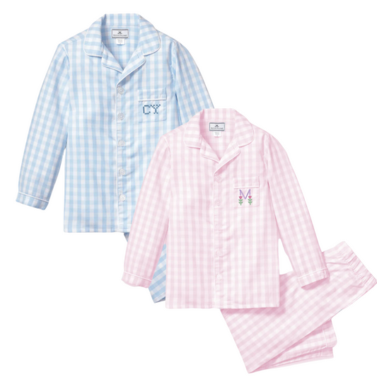 Petite Plume Kids Gingham Pajama Set